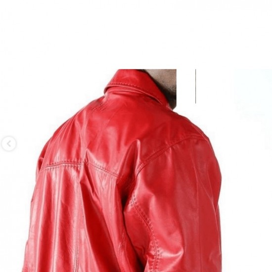 Pelle Pelle Pick Stitch Blouson Red Jacket