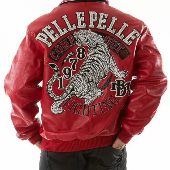 Pelle Pelle Red Come Out Fighting Jacket