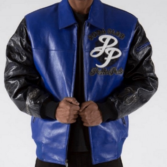 Pelle Pelle P 1978 Blue Leather Jacket