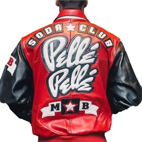 Pelle Pelle Soda Club Red And Black Jacket