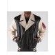 Pelle Pelle Varsity Biker Blackivory Plush Jacket