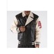 Pelle Pelle Varsity Biker Blackivory Plush Jacket