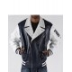 Pelle Pelle White Black Biker Men Jacket