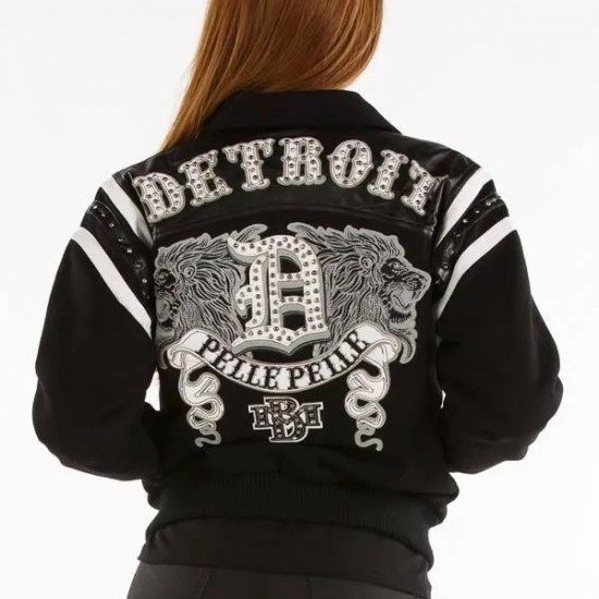 Pelle Pelle Womens Black Detroit City Jacket