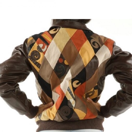 Pelle Pelle Womens Brown Bomber Jacket