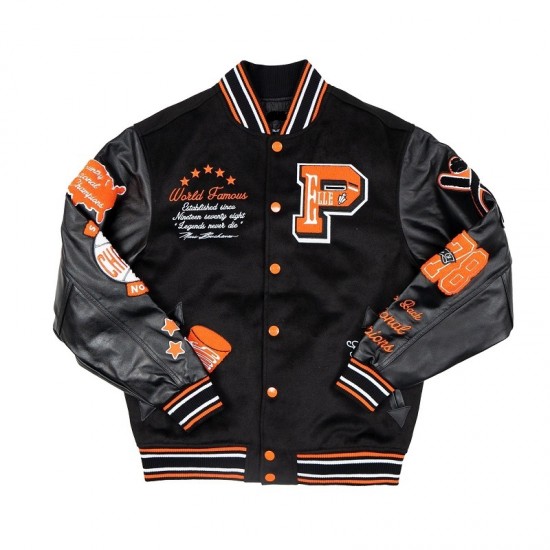 Pelle Pelle World Famous Wool and Leather Varsity Jacket