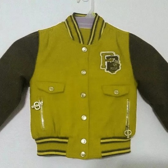 Pelle Pelle Yellow Varsity Jacket