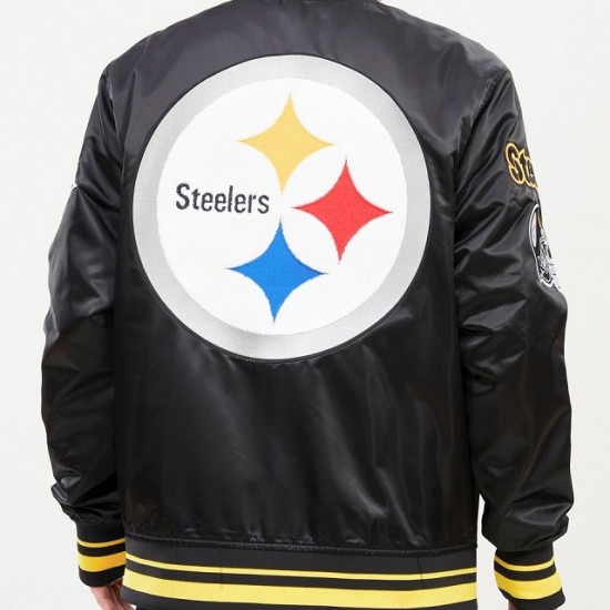 Pittsburgh Steelers Mash Up Satin Jacket