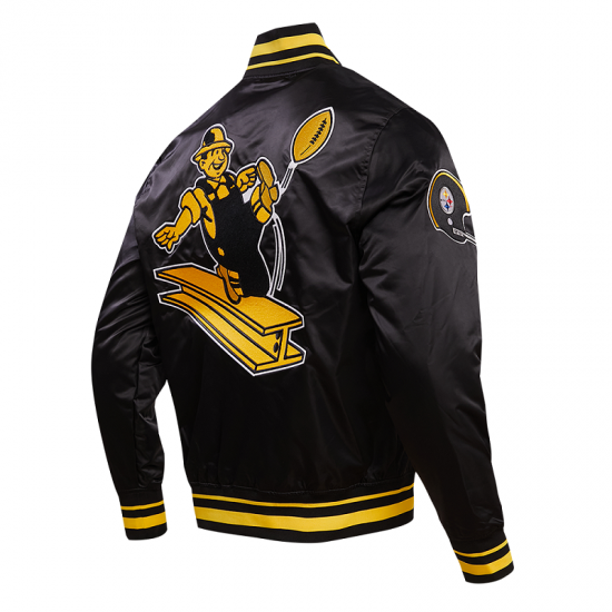 Pittsburgh Steelers Retro Classic Rib Satin Jacket