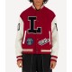 Pop Smoke LV Dreaming Red Varsity Jacket