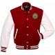 Pot Leaf Weed Cannabis Rastafarian High Times Red Varsity Jacket