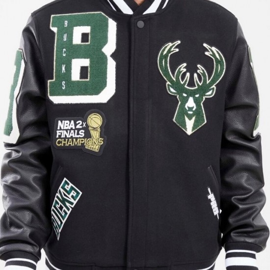 Pro Standard Milwaukee Bucks Varsity Jacket