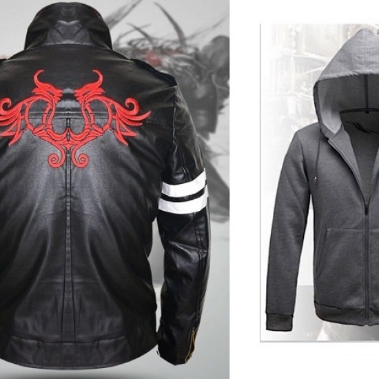 Prototype Alex Mercer Dragon Hoodie Costume Hoodie Leather Jacket