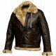 RAF Bomber Ginger Aviator British Sheepskin Shearling Leather Jacket