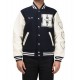 Race Human Made Letterman Black and White Jacket