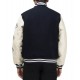 Race Human Made Letterman Black and White Jacket