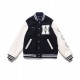 Race Human Made Letterman Black and White Jacket