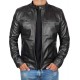 Real Lambskin Motorcycle Style Men's Leather Jacket