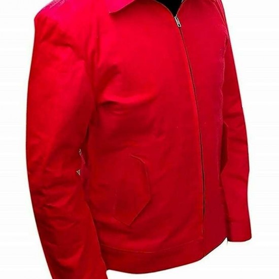 James Dean Rebel Without a Cause Jim Stark Men's Red Cordura Jacket