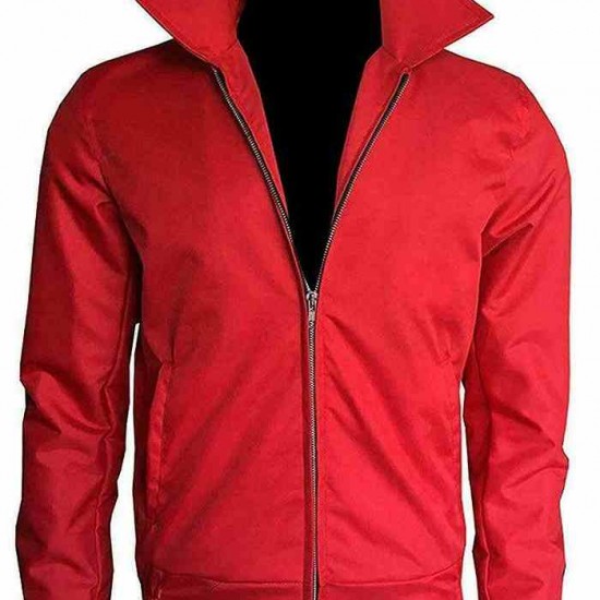 James Dean Rebel Without a Cause Jim Stark Men's Red Cordura Jacket