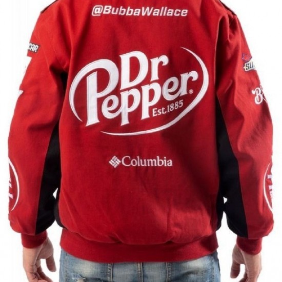 Red Cotton Dr. Pepper Racing Jacket