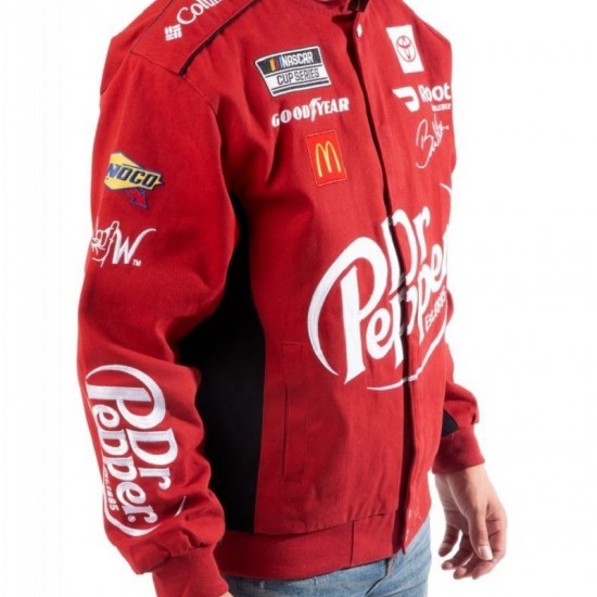 Red Cotton Dr. Pepper Racing Jacket