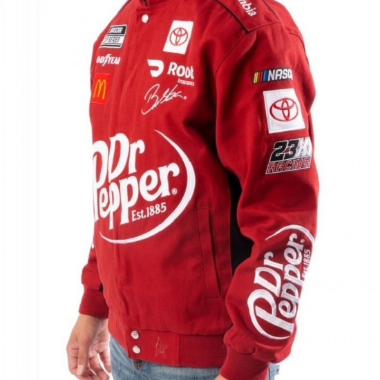 Red Cotton Dr. Pepper Racing Jacket