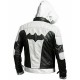 Red Hood Jacket Mens Arkham Jason Todd Bat Logo Costume Biker Leather Jacket