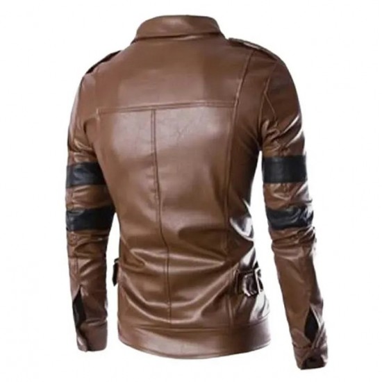 Resident Evil Real Leather Brown Jacket