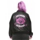 Riverdale Pretty Poisons Skull Kiss Girls Black Leather Jacket