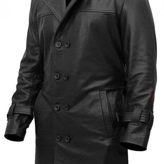 Rorschach Watchmen Leather Costume Trench Coat