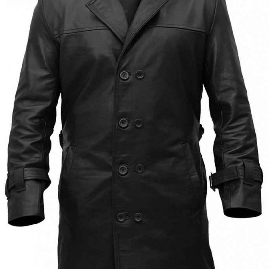 Rorschach Watchmen Leather Costume Trench Coat