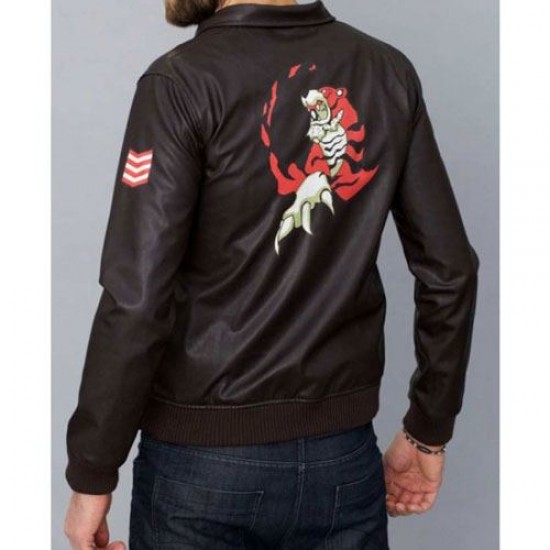 Ryo Hazuki Shenmue III Bomber Brown Leather Jacket