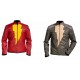 Shazam Captain Logo Leather Jacket