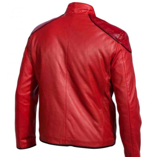 Shazam Captain Logo Leather Jacket