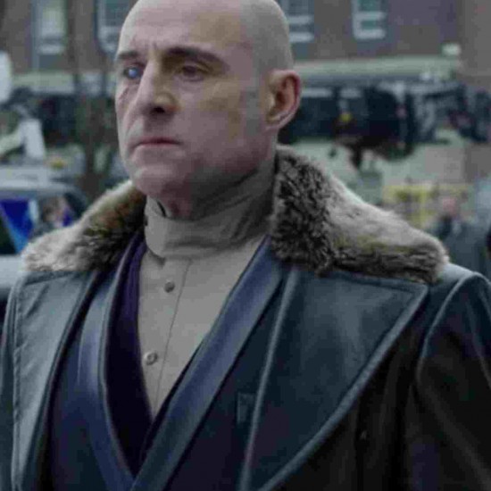 Shazam Dr Thaddeus Sivana Leather Coat           