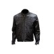 Mens Reflective Skeleton Motorcycle Soft Cowhide Leather Jacket