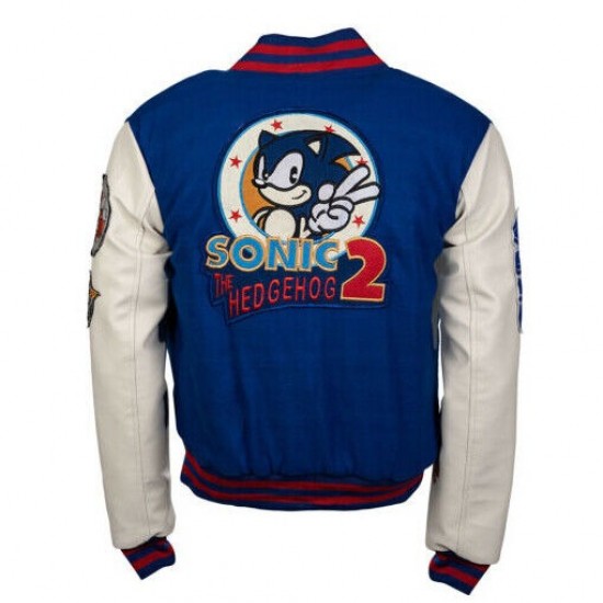 Sonic The Hedgehog Varsity Letterman Jacket