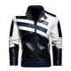 Sporty Leather Motorcycle Biker Speed Racing Jacket