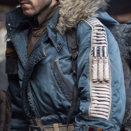 Mens Star Wars Rogue One Parka Captain Cassian Andor Jacket