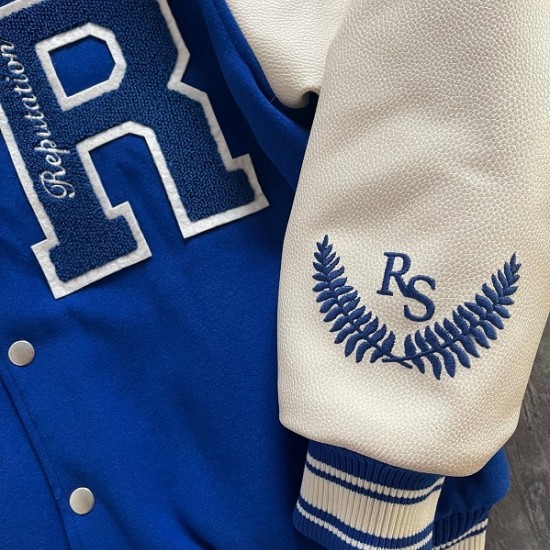 Statement Peice Blue Varsity Jacket