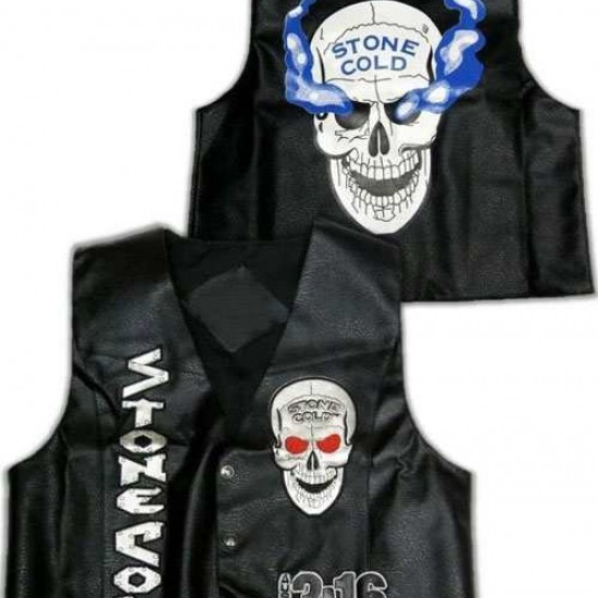 Stone Cold Steve Austin 3:16 Smoking Skull Vest