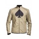 Stylish Spades Logo Leather Jacket