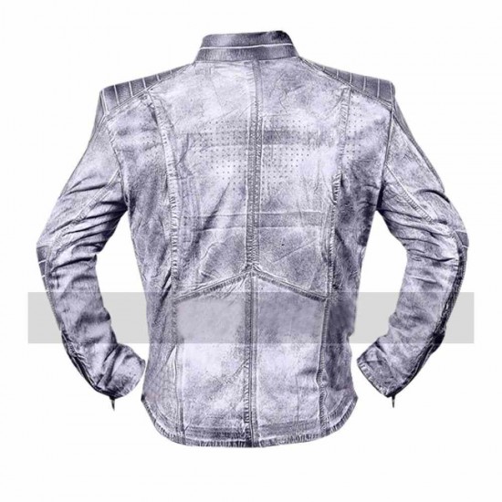 Stylish Superman Waxed Leather Jacket