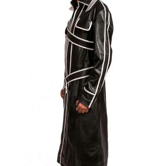 Sword Art Halloween Cosplay Leather Coat