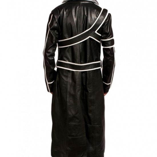 Sword Art Halloween Cosplay Leather Coat