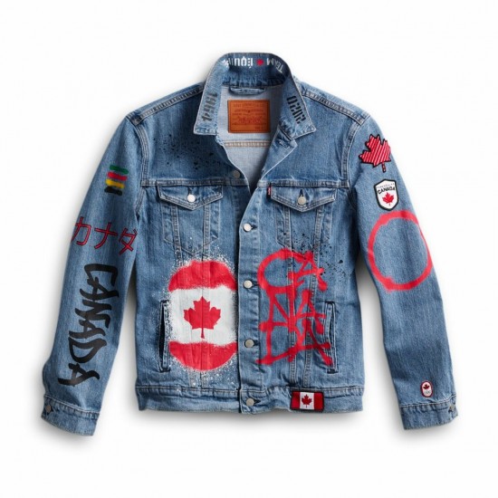 Team Canada Official Closing Ceremony Levi’s Denim Jacket Tokyo