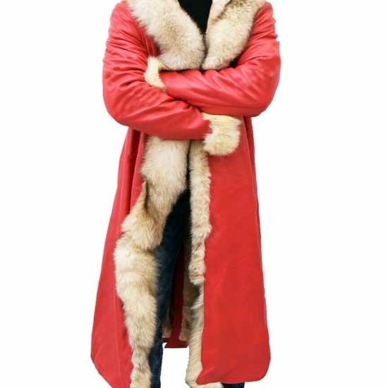 The Christmas Chronicles Kurt Russell Shearling Trench Coat