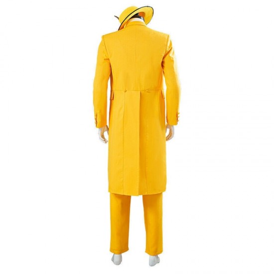 The Mask Cosplay Costume Yellow Suit and Halloween Outfit