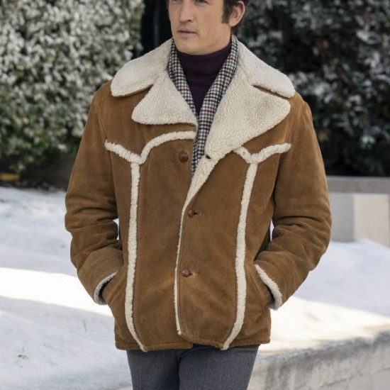 The Offer 2022 Miles Teller Shearling Jacket